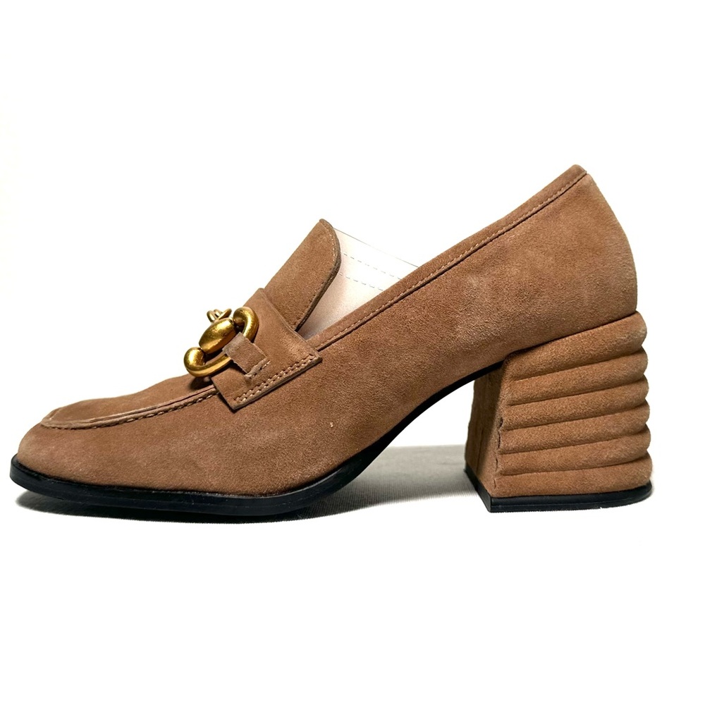 Saint G Valentina Taupe Suede Pumps - Picture 3 of 8